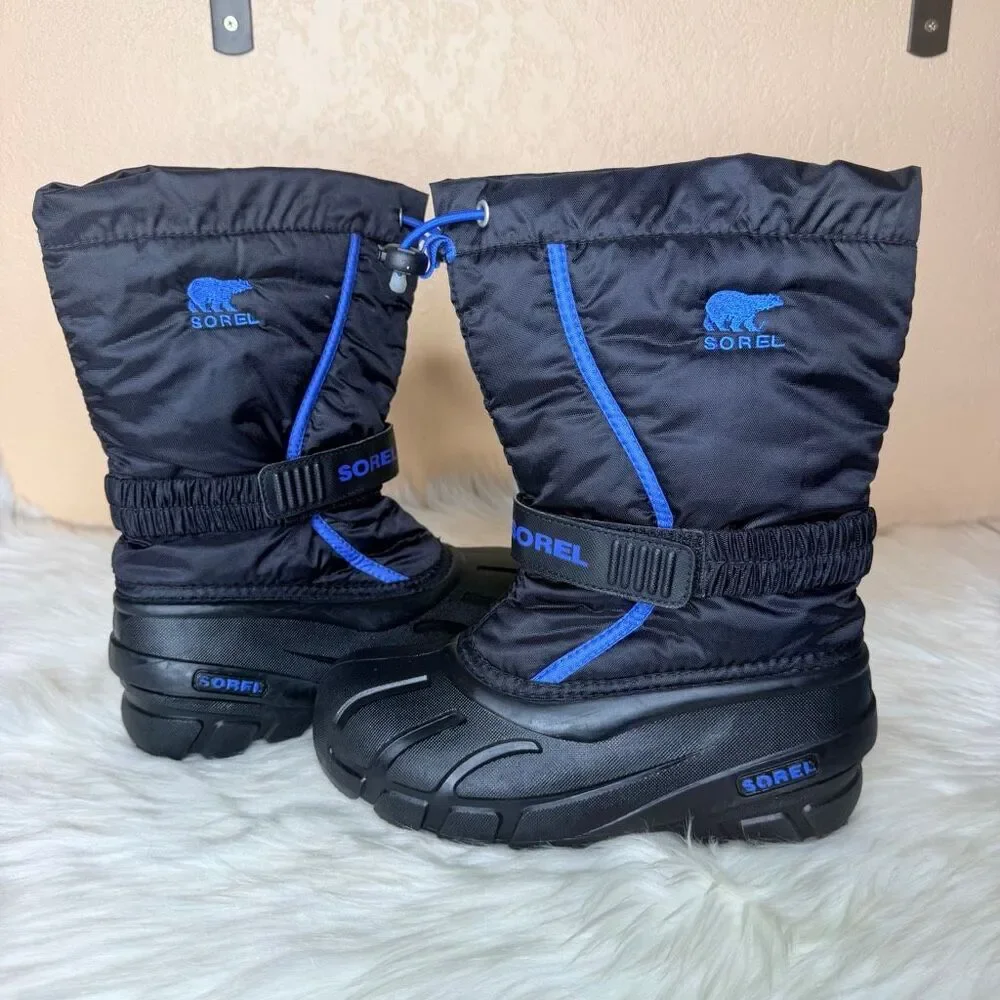 Sorel Boys' Flurry Waterproof Winter Boots Size 2